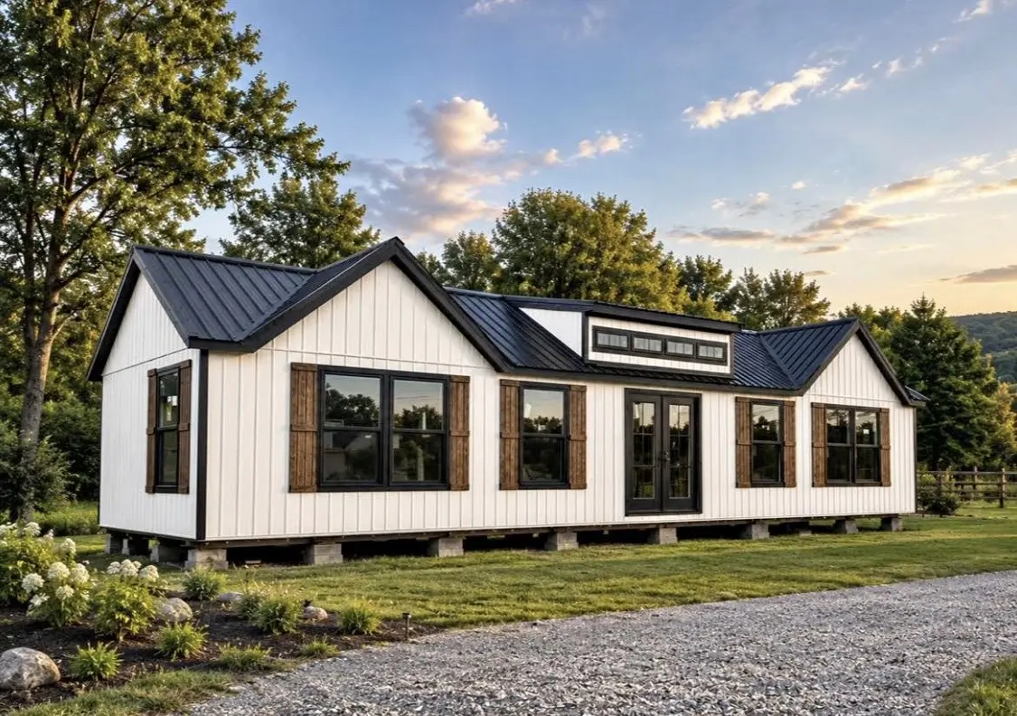 Custom frame-up modern farmhouse tiny home with metal roof — The Foothills Tiny Home Company